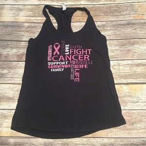 IDEAL BY NEXT LEVEL Fight Cancer Tank Top. Women’s Medium